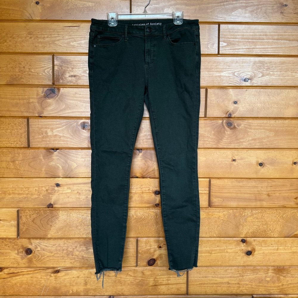 Articles of Society Women's Green Skinny Jeans